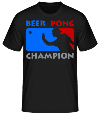 Beer Pong Champion - Pánske basic tričko - Čierna - Predné