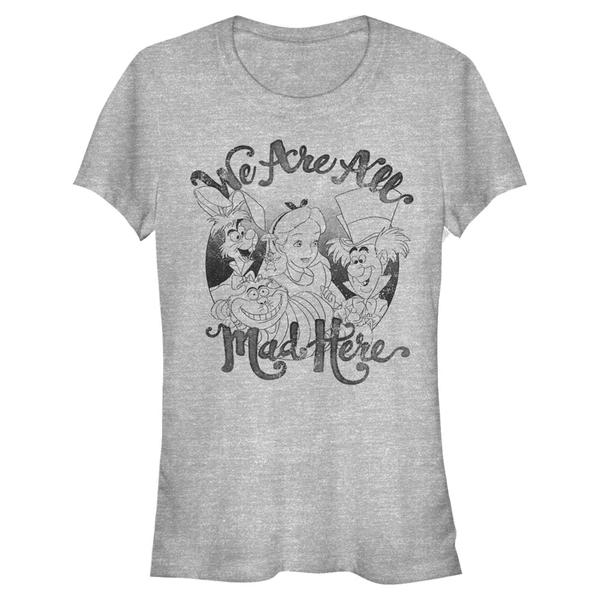 Aperçu: Disney - Alice aux pays des merveilles - Skupina All Mad Here - Femme T-shirt - Gris chiné - Devant