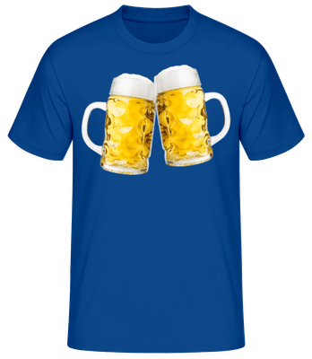 Beer Mugs - Camiseta básica para hombre - Azul real - delante