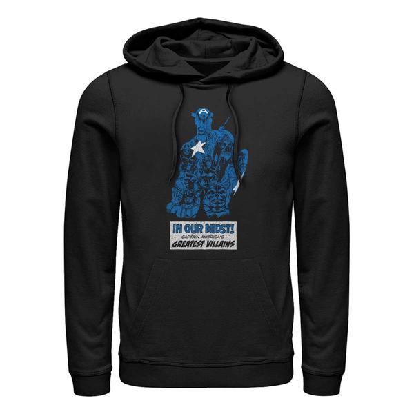 Aperçu: Marvel - Avengers - Captain America Inner Villains - Unisex Sweat à capuche - Noir - Devant