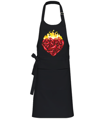 Coeur De Chili - Tablier professionnel - Noir - Devant