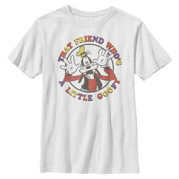Aperçu: Disney - Mickey Mouse - Goofy A Little - Enfant T-shirt - Blanc - Devant