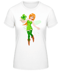 Žena s logom írskej víly - Dámske basic tričko - Biela - Predné