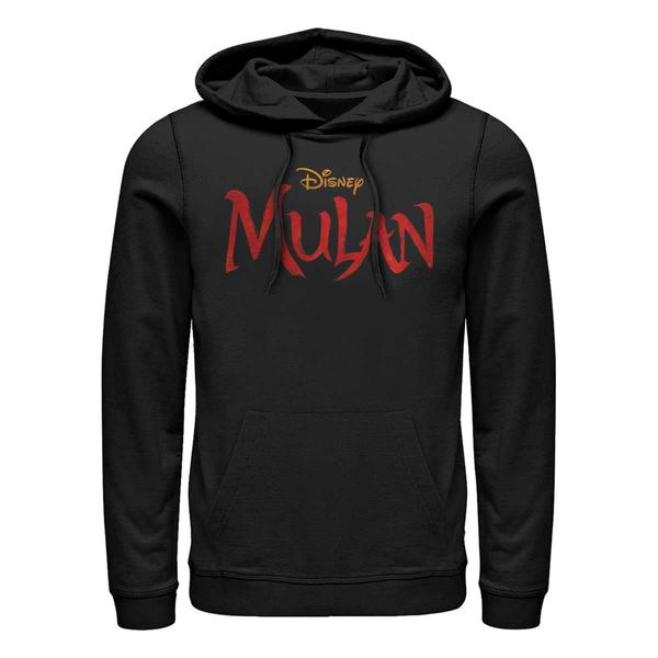 Aperçu: Disney - Mulan - Logo Mulan - Unisex Sweat à capuche - Noir - Devant