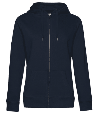 Frauen Standard Sweatjacke - Marine - Vorne