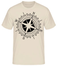 Boussole - T-shirt standard Homme - Crème - Devant