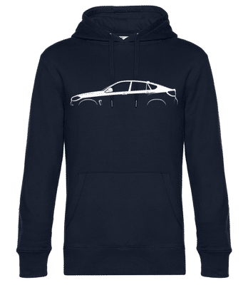 'BMW X6 M (F86)' Silhouette - Männer Standard Hoodie - Marine - Vorne