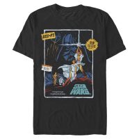 Star Wars - Skupina Vint Vhs - Hombres Camiseta - Negro - delante