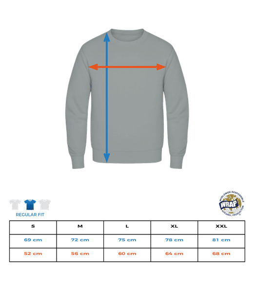 Aperçu: This Is My Hanukkah Pajamakah - Sweatshirt Homme - Tableau des tailles