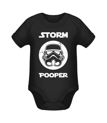 Storm Pooper - Body manches courtes bio - Noir - Devant