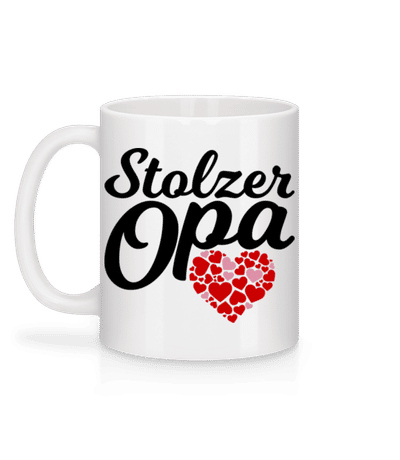 Stolzer Opa - Tasse - Weiß - Hinten