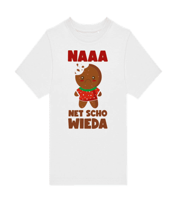 Naaa Net Schon Wieda - Kinder T-Shirt B&C - Weiß - Vorne