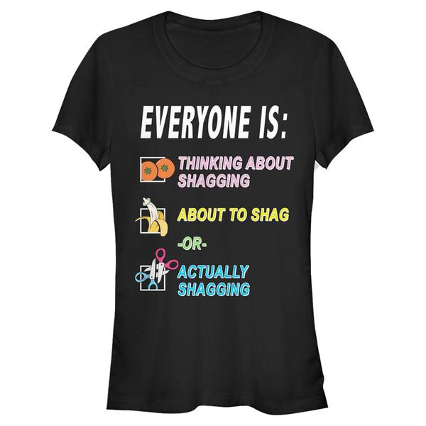 Aperçu: Netflix - Sex Education - Text Everyone List - Femme T-shirt - Noir - Devant