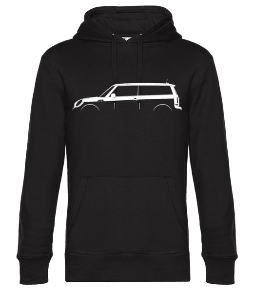 Aperçu: 'Mini Cooper Clubman (R55)' Silhouette - Sweat à capuche premium Unisexe - Noir - Devant