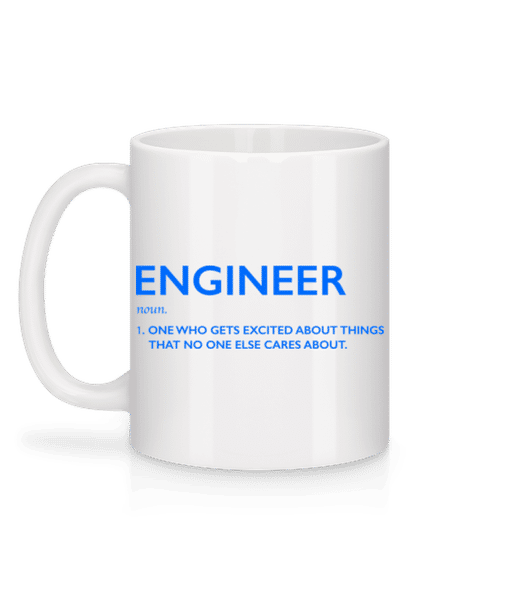Aperçu: Engineer Excited About - Mug en céramique blanc - Blanc - Derrière