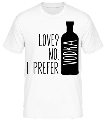 I Prefer Vodka Standing - T-shirt standard Homme - Blanc - Devant