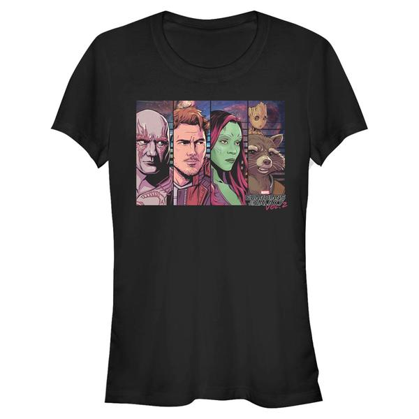 Aperçu: Marvel - Les Gardiens de la Galaxie - Skupina We Is Boxed - Femme T-shirt - Noir - Devant