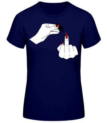 Nail Polish - Camiseta básica de mujer - Marino - delante