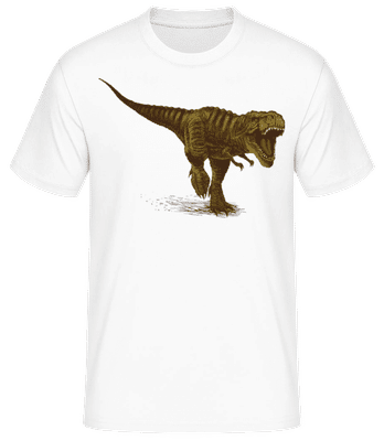T-Rex - Männer Basic T-Shirt - Weiß - Vorne