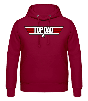Top Dad - Men's Hoodie - Bordeaux - Front