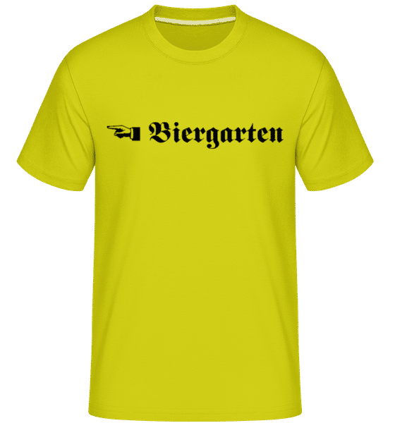 Preview: Biergarten -  Shirtinator Men's T-Shirt - Lime - Front