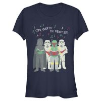 Star Wars - Skupina Dark Side Carols - Navidad - Mujeres Camiseta - Marino - delante