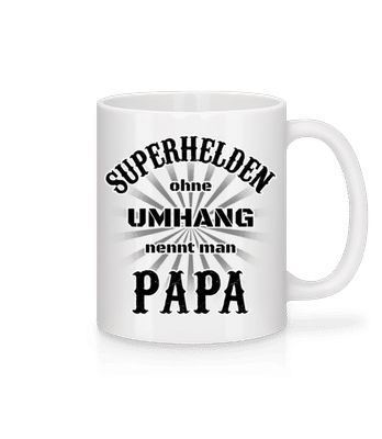 Superhelden Nennt Man Papa - Tasse - Weiß - Vorne