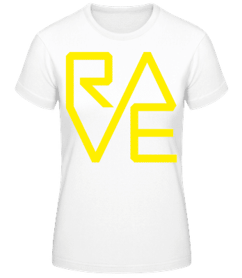 Rave Geometry - T-shirt standard Femme - Blanc - Devant