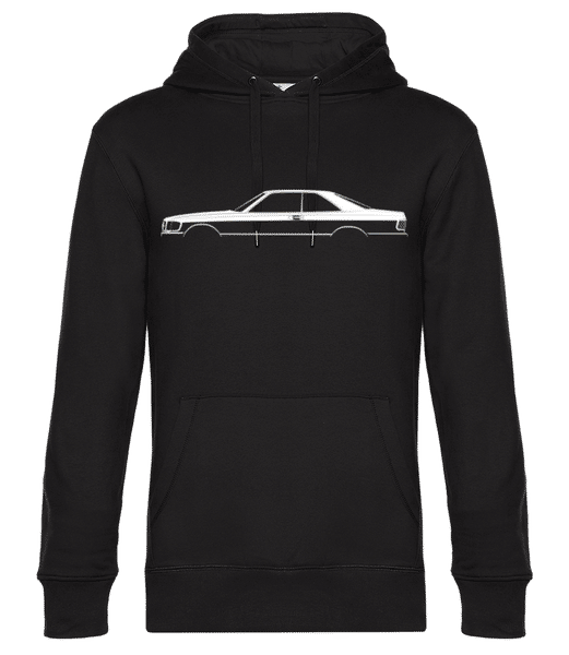 Aperçu: 'Mercedes 500 SEC C126' Silhouette - Sweat à capuche premium Unisexe - Noir - Devant