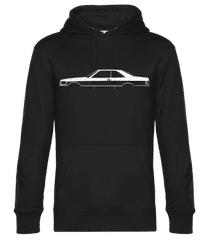 'Mercedes 500 SEC C126' Silhouette · Men’s Standard Hoodie