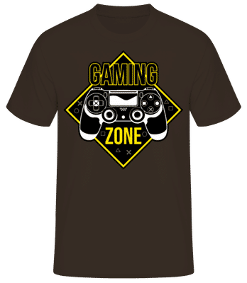 Gaming Zone - T-shirt standard Homme - Marron - Devant