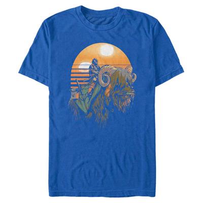 Star Wars - The Mandalorian - Skupina Bantha Riders - Hombres Camiseta - Azul real - delante