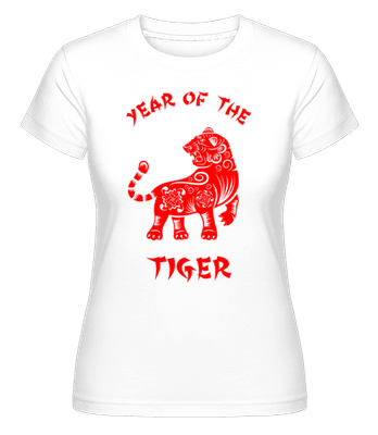 Chinese Zodiac Year Of The Tiger - T-shirt Shirtinator femme - Blanc - Devant