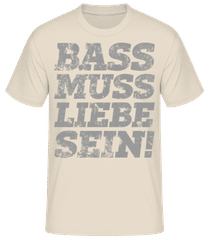 Bass Muss Liebe Sein! · Männer Basic T-Shirt