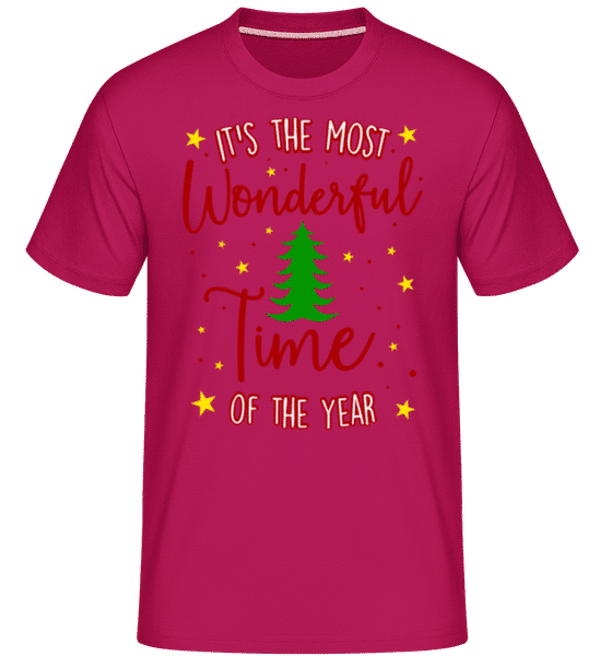 Preview: The Most Wonderful Time Of The Year -  Shirtinator Men's T-Shirt - Magenta - Front