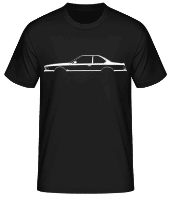 'BMW M635 CSi (E24)' Silhouette - T-shirt standard Homme - Noir - Devant