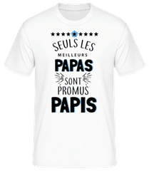 Les Meilleurs Papas Sont Papi Bleu · T-shirt standard Homme