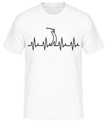 Golf heartbeat · Men's Basic T-Shirt