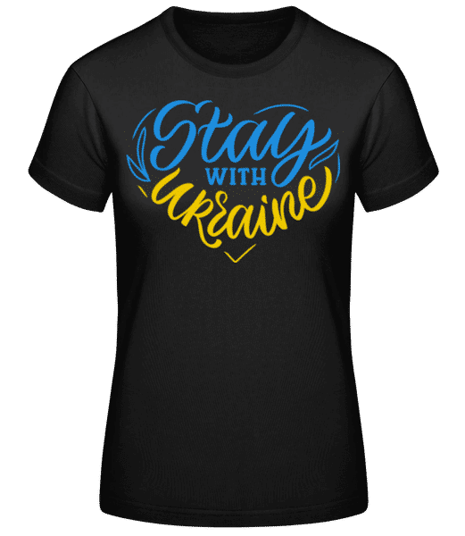 Preview: Stay With Ukraine - Women's Basic T-Shirt - Black - Front