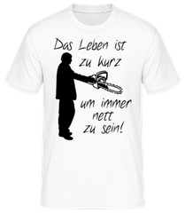Keine Zeit für Nettigkeit · Männer Basic T-Shirt
