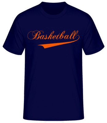 Basketball Schriftzug - Männer T-Shirt B&C - Marine - Vorne