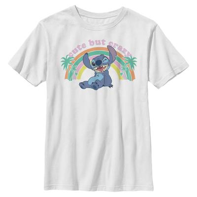 Disney - Lilo & Stitch - Stitch Kawaii - Enfant T-shirt - Blanc - Devant