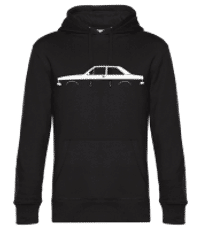 'Audi 80 GT B1' Silhouette - Sudadera estándar para hombre - Negro - delante