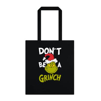 The Grinch - Sei kein Grinch Grafik - Weihnachten - Tasche - Schwarz - Vorne