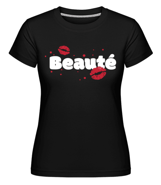Aperçu: Beauté -  T-shirt Shirtinator femme - Noir - Devant