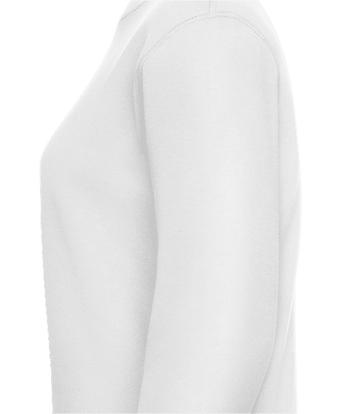 Aperçu: My Cat Is My Valentine - Sweatshirt Femme - Blanc - Gauche