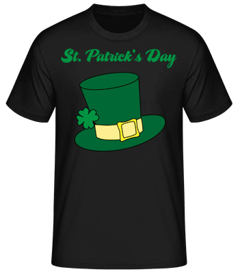 St. Patrick's Day Hat - T-shirt standard Homme - Noir - Devant