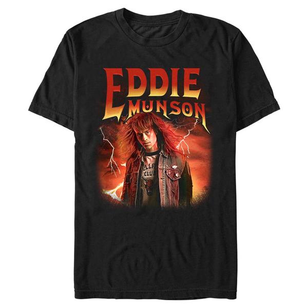 Aperçu: Netflix - Stranger Things - Metal Eddie Tee - Homme T-shirt - Noir - Devant