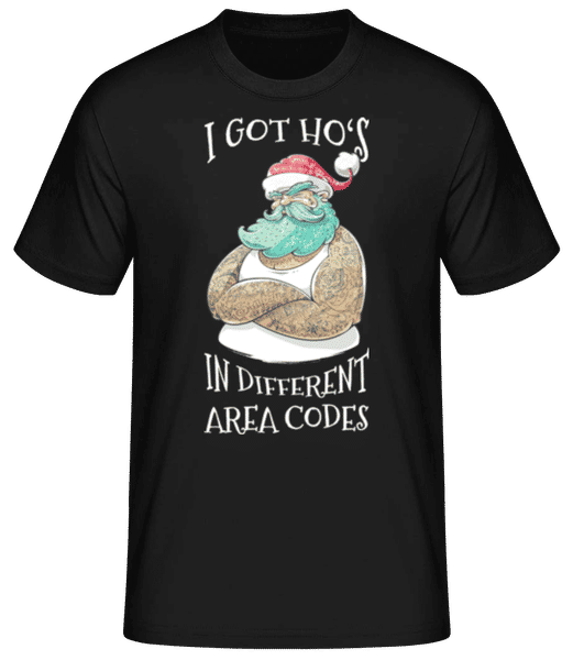 Aperçu: Ho's In Different Areas - T-shirt standard Homme - Noir - Devant