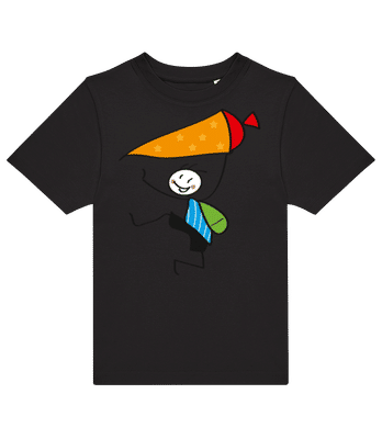 Child With Cornet Filled With Sweets - Camiseta niño B&C - Negro - delante
